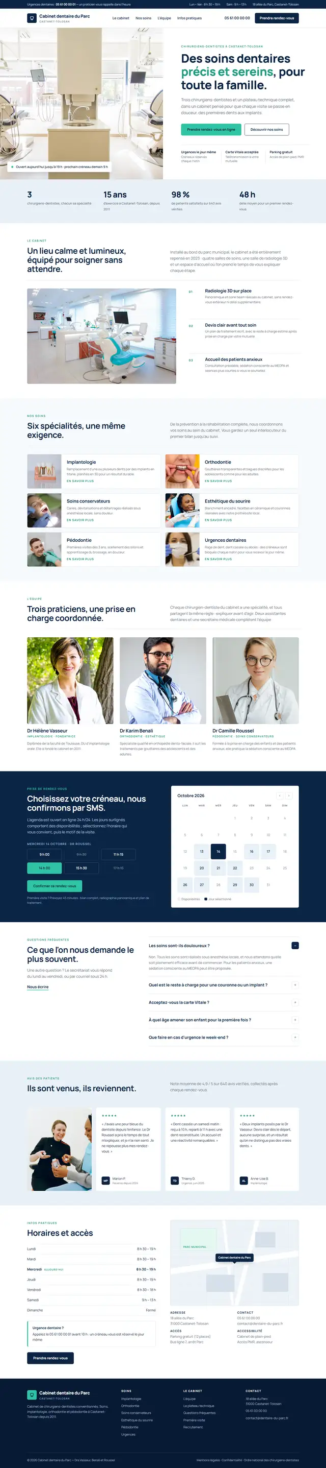 Nouveau site : Cabinet dentaire — Castanet-Tolosan